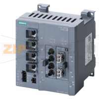 Управляемый промышленный коммутатор SCALANCE X308-2, 7 X 10/100 Mбит/c  с портами RJ45, 1 X 10/100/1000 Мбит RJ45,  2 X 1000 Мбит  SM SC оптич. портов . диагностика, рез. блок питания, PROFINET-IO DEVICE Siemens 6GK5308-2FN10-2AA3