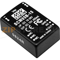 Преобразователь DC/DC, 470 мА Mean Well SCW05A-12