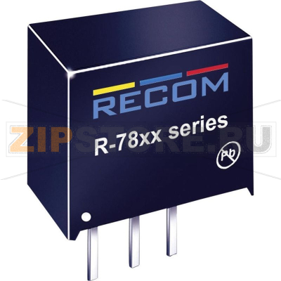 Преобразователь DC/DC, печатный монтаж, 3.3 В/DC, 0.5 A, 1.6 Вт Recom R-783.3-0.5 