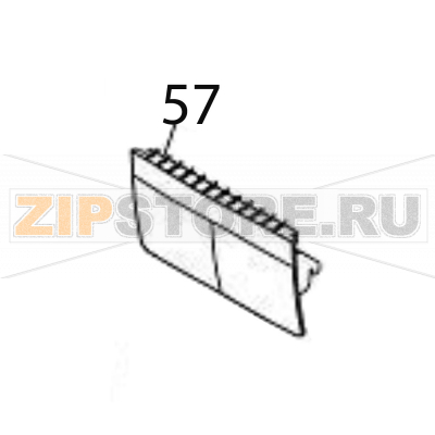 Front panel (STD) Sato CG412TT Front panel (STD) Sato CG412TTЗапчасть на деталировке под номером: 57Название запчасти на английском языке: Front panel (STD) Sato CG412TT.