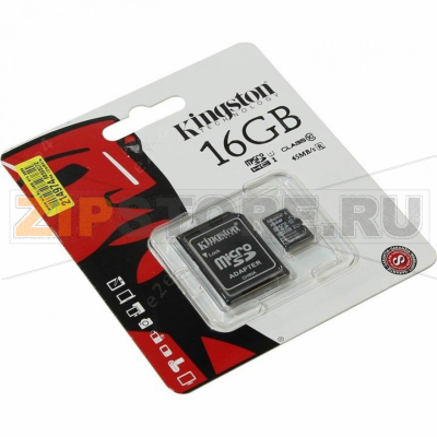 Карта памяти 16 Гб Kingston SDC10G2-16GBSP 