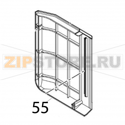 Front cover top Sato CL6NX Plus Front cover top Sato CL6NX PlusЗапчасть на деталировке под номером: 55Название запчасти на английском языке: Front cover top Sato CL6NX Plus.