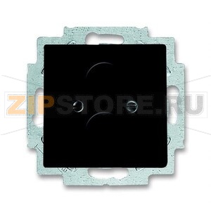 Накладка с суппортом для разъёмов BNC и TNC, антрацитовая ABB 2CKA001710A3617 