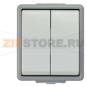 DELTA FLACHE ВЫКЛЮЧАТЕЛЬ 10А 250В НАВЕСНОГО МОНТАЖА IP44 С ЗАЩИТОЙ ОТ БРЫЗГ  2 КЛАВИШИ Siemens 5TA4705 