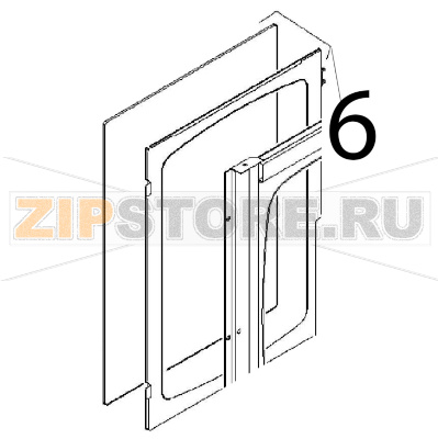 Inside moving glass and frame FO Angelo Po FM1011E1 Inside moving glass and frame FO Angelo Po FM1011E1Запчасть на деталировке под номером: 6