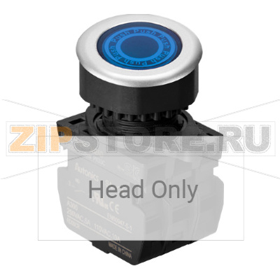 Выключатель кнопочный, головка: круглая, утопленная, Ø отверстия: 30 мм Autonics S3PF-P3B 