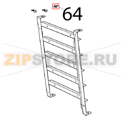 Clamp with clip 140x4 Unox XVC 205E Clamp with clip 140x4 Unox XVC 205EЗапчасть на деталировке под номером: 64