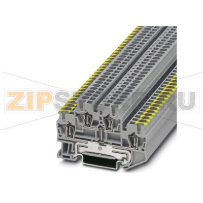 Проходные клеммы Phoenix Contact STTB 2,5-PE/L Сечение:  0,08 мм² - 4 мм², AWG: 28 - 12, Тип подключения: Пружинный зажим, Ширина: 5,2 мм, Цвет: cерый, Тип монтажа: NS 35/7,5, NS 35/15.Минимальный заказ: 50 шт.Упаковка: 50 шт.