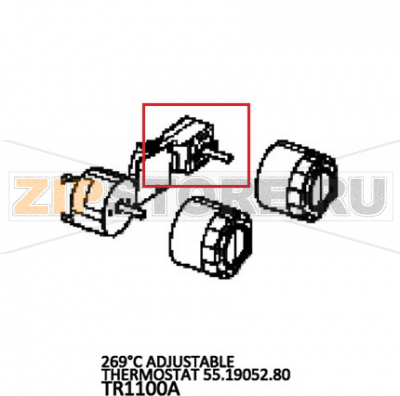 269°C Adjustable thermostat 55.19052.80 Unox XB 693 269°C Adjustable thermostat 55.19052.80 Unox XB 693Запчасть на деталировке под номером: 138Название запчасти на английском языке: 269°C Adjustable thermostat 55.19052.80 Unox XB 693
