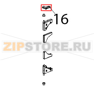 Cerniera inox vetro interno Unox XVC 504 Cerniera inox vetro interno Unox XVC 504Запчасть на деталировке под номером: 16