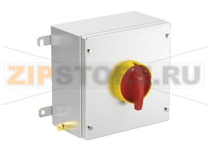 Выключатель Safety Switch Ex e 40 A 3 Pole, Stainless Steel Enclosure SAF.S.040.3P.1NO Pepperl+Fuchs Electrical specificationsOperating voltage690 V max.Rated impulse withstand voltage6 kVRated frequency50/60 HzShort circuit current limitationrecommended: 63 A, gGOperating current40 A max.Terminal capacityMain terminals capacity2x 6 ... 10 mm2Main terminals torque3.5 NmGrounding terminals capacity2x 6 ... 10 mm2Grounding terminals torque3.5 NmRated insulation voltage800 VFunctionswitch disconnectorColorred-yellowContact configuration3x NOSwitching configuration2 position changeover with left OFFSwitching diagramD02Usage categoryAC23: 690 V AC - 32 A / 500 V AC  - 40 A / 400 V AC - 40 A AC3: 690 V AC - 32 A / 500 V AC - 40 A / 400 V AC - 40 ANumber of poles3Auxiliary contacts1x NO delayed, advanced openingAuxiliary contacts usage categoryAC11: 500 V AC - 20 AOperator actionengage - engageLockablein 'OFF' position threefold padlockableLabeling0 - IMechanical specificationsEnclosure rangeXLEnclosure coverfully detachableCover fixingM6 stainless steel hexagon head screwsSafetycover detachable only when operator in 'ON' positionDegree of protectionIP65Cable entry face BM20 quantity1M20 seriesCable Glands, Metal, for non-armored CablesM20 typeCG.NA.M20S.*M20 clamping range4 ... 12 mmM32 quantity2M32 seriesCable Glands, Metal, for non-armored CablesM32 typeCG.NA.M32S.*M32 clamping range14 ... 24 mmDefined entry areaface BMaterialEnclosure1.5 mm 316L, (1.4404) stainless steelFinishelectropolishedSealone piece closed cell neopreneMass5.25 kgDimensionsHeight (A)260 mmWidth (B)260 mmDepth (C)150 mmExternal dimension with operating element (C1)205 mmExternal dimension with screws (C2)160 mmMounting holes distance (G)185 mmMounting holes distance (H)310 mmMounting holes diameter (J)11 mmMaximum external dimension (K)335 mmTightening torqueNut torque at enclosure (SW1)see datasheets of cable glandsGroundingM10 internal/external brass grounding bolt M6 internal stainless steel grounding bolt welded to lid M6 internal stainless steel grounding bolt welded to bodyAmbient conditionsAmbient temperature-40 ... 55 °C (-40 ... 131 °F) @ T4Data for application in connection with hazardous areasEU-Type Examination CertificateCML 16 ATEX 3009 XMarking II 2 GD Ex db eb IIC T* Gb Ex tb IIIC T** °C Db T4/T130 °C @ Ta +55 °CInternational approvalsIECEx approvalIECEx CML 16.0008XConformityDegree of protectionEN 60529Usage categoryIEC / EN 60947-3General informationSupplementary informationEC-Type Examination Certificate, Statement of Conformity, Declaration of Conformity, Attestation of Conformity and instructions have to be observed where applicable. For information see www.pepperl-fuchs.com.