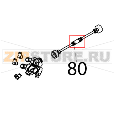 Unidirectional connector, Ø: 8 Piron P920RXS Unidirectional connector, Ø: 8 Piron P920RXSЗапчасть на деталировке под номером: 80