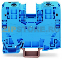POWER CAGE CLAMP 2-проводные проходные клеммы; 35 мм; боковые маркировочные разъемы; только на рейке DIN 35 x 15; POWER CAGE CLAMP; 35,00 mm; синие Wago 285-134