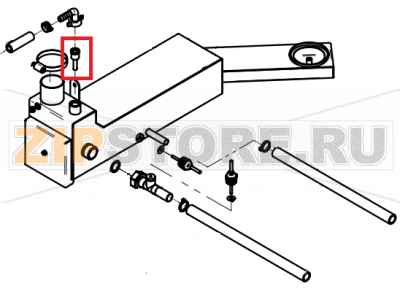 Nozzle, condenser P3 CONVOTHERM OES 10.10   Nozzle, condenser P3 CONVOTHERM OES 10.10Запчасть на сборочном чертеже под номером: 125Название запчасти на английском&nbsp;языке: Nozzle, condenser P3 CONVOTHERM OES 10.10