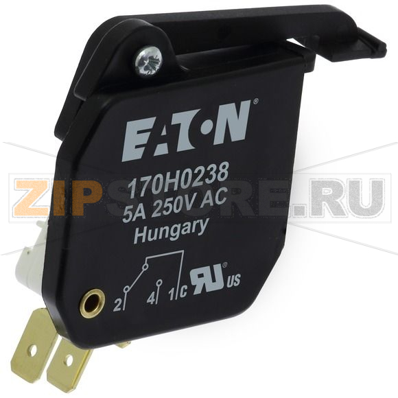 Микровыключатель, 5 A, AC 250 В, IEC наконечники 2, 8x0,5 мм Eaton MICROSWITCH T1 5A 250V 000-3 