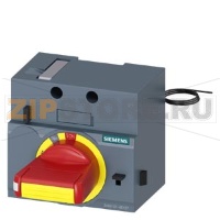 front mounted rotary operator emergency-off IP30 NEMA type 1,.. with door interlock 24V DC lighting kit and door open position accessory for: 3VA5 125 Siemens 3VA9137-0EK37