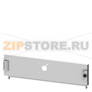 SIVACON S4, Compartment door, for 3VA molded case circuit breaker with door-coupling rotary operating mechanism, 3VA10 (100 A), horizontal, fixed mounting, connection system Number of switches 1, IP40, H: 150 mm, W: 600 mm, double-bit Siemens 8PQ2015-6BA3 