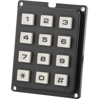 Клавиатура кнопочная 3x4, матричная, 1 шт TRU Components 709840