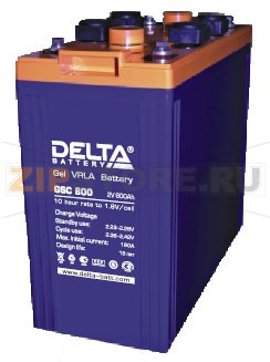 Delta GSC 800 Свинцово-кислотный гелевый аккумулятор Delta GSC 800 (характеристики): Напряжение - 2 В; Емкость - 800 Ач; Габариты: 410 мм x 175 мм x 367 мм, Вес: 57,00 кгТехнология аккумулятора: GEL