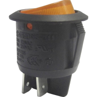 Переключатель клавишный 220 В/AC, 250 В/AC, 10 А, 2 x выкл/вкл TRU Components TC-R13-244B-02 B/Y