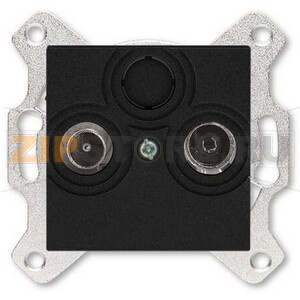 Розетка проходная TV-R, 7 дБ, антрацитовая ABB 2CHH083607A6063 