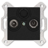 Розетка проходная TV-R, 7 дБ, антрацитовая ABB 2CHH083607A6063