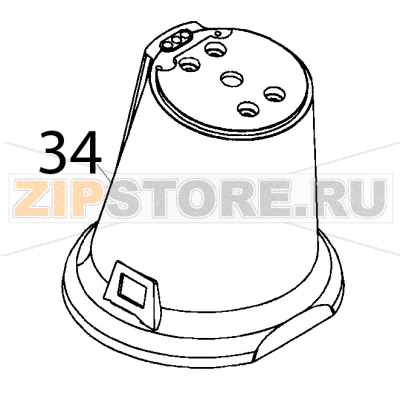 Aluminium body Vema SG 2081 Aluminium body Vema SG 2081Запчасть на деталировке под номером: 34