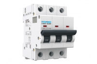 Выключатель автоматический модульный 2 А, 3 полюса, 6 кА Hyundai Electric HGD63M3PMBS0000C00002_C