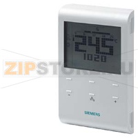RDE100.1DHW - Комнатный термостат с таймером, дисплеем, батарейкой и управлением ГВС Siemens RDE100.1DHW