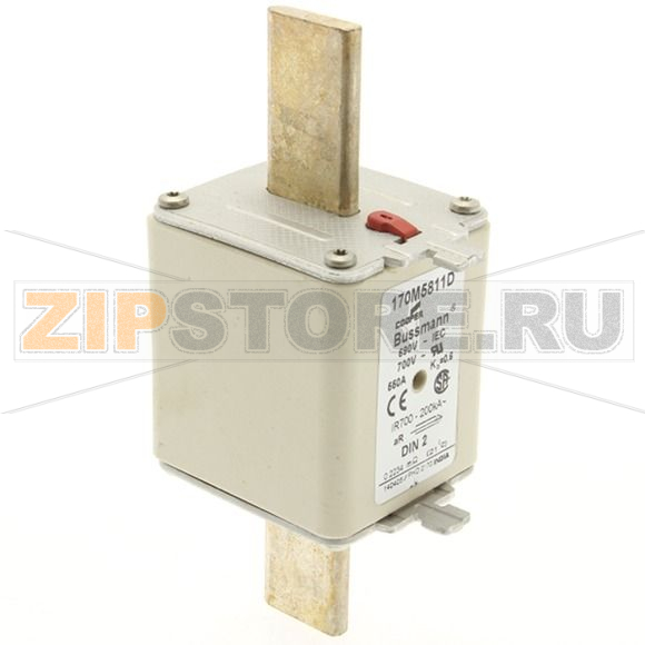 Предохранитель, 550 A, AC 690 В, 200 кА, aR, DIN, IEC Eaton FUSE 550A 690V aR DIN 2 HSDNH 