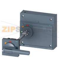 Door mounted rotary operator standard IEC IP65 with door interlocking accessory for: 3VA55/3VA65/3VA66 Siemens 3VA9677-0FK21