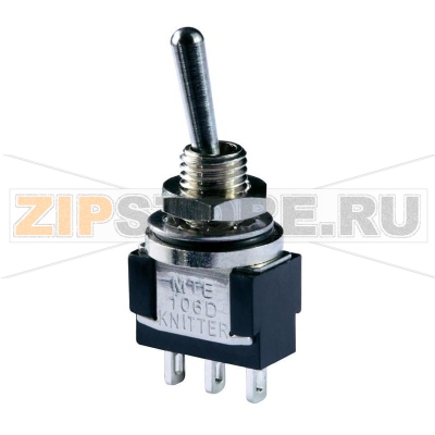 Тумблер 250 В/AC, 3 А, 1 x вкл/вкл, IP67, 1 шт Knitter-Switch MTE 106D 