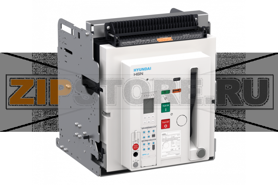 Выключатель воздушный 1250 А, 4 полюса, 100 кА Hyundai Electric HGN12B4CM2C2S254KABAEAGAKAMAWAXB6BARU 