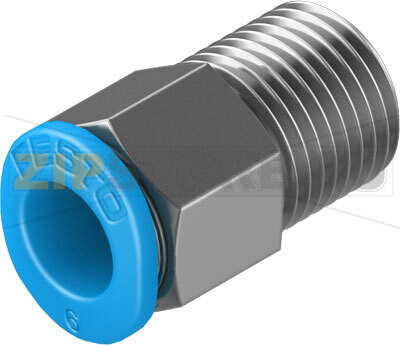 Штуцер с цанговым соединением Festo QSM-1/8-6-100 