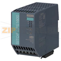 SITOP UPS1600 40A БЛОК БЕСПЕРЕБОЙНОГО ЭЛЕКТРОПИТАНИЯ ВХОД: DC 24 V ВЫХОД: DC 24 V/40 A Siemens 6EP4137-3AB00-0AY0