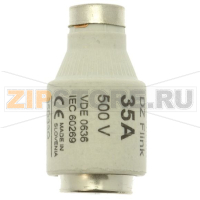 Предохранитель, 35 A, AC 500 В, 100 кА, D3, gL/gG, IEC с задержкой Eaton FUSE-D3 35A T GL/GG 500VA