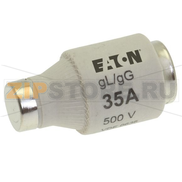 Предохранитель, 35 A, AC 500 В, 100 кА, D3, gL/gG, IEC с задержкой Eaton FUSE-D3 35A T GL/GG 500VA 