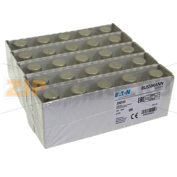 Предохранитель, 35 A, AC 500 В, 100 кА, D3, gL/gG, IEC с задержкой Eaton FUSE-D3 35A T GL/GG 500VA 