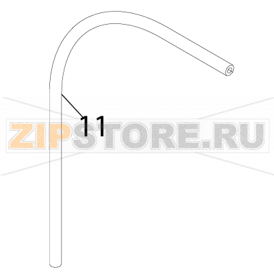 Black rubber pipe Ø 8*4 Fagor FI-48 Black rubber pipe Ø 8*4 Fagor FI-48Запчасть на деталировке под номером: 11Название запчасти Fagor на английском языке: Black rubber pipe Ø 8*4 FI-48.