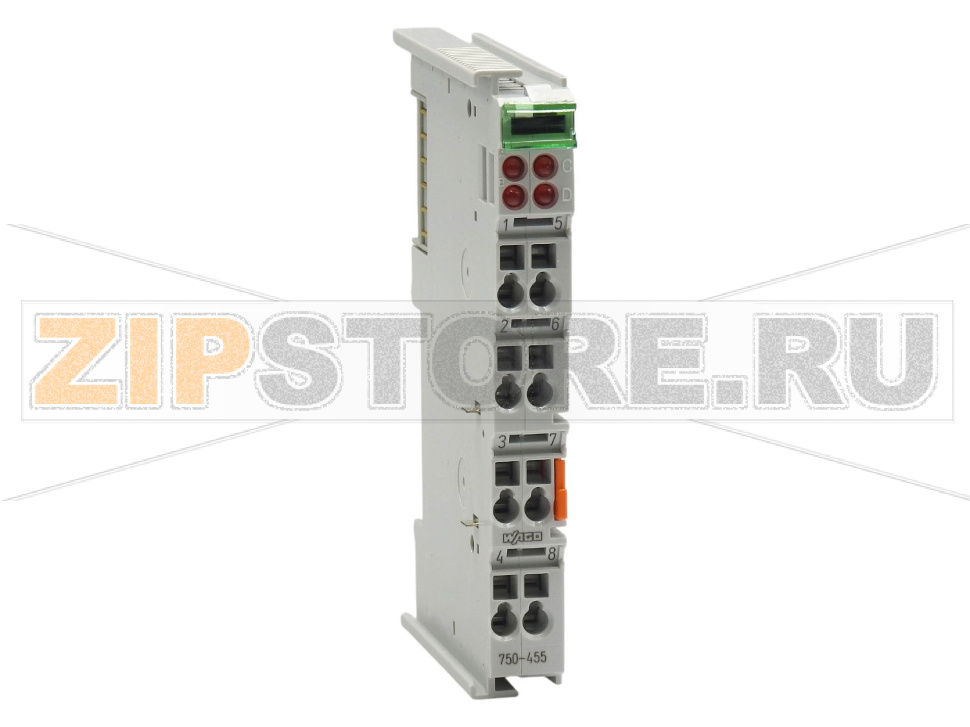 4 аналоговых входа; 4 – 20 мА; Несимметричный; светло-серые Wago 750-455 