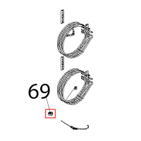 Supporto sonda al cuore con cava Unox XBC 604P
