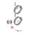 Supporto sonda al cuore con cava Unox XBC 604P