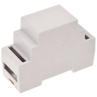 Корпус на DIN-рейку 34x89x63 мм, материал: ABS-V0, серый, 1 шт TRU Components TC-7910732