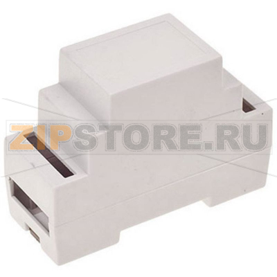 Корпус на DIN-рейку 34x89x63 мм, материал: ABS-V0, серый, 1 шт TRU Components TC-7910732 