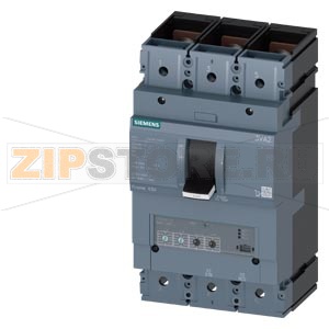 circuit breaker 3VA2 IEC frame 630 breaking capacity class E Icu=200 kA @ 415 V 3-pole, line protection ETU350, LSI, In=630A overload protection Ir=250A ... 630A short circuit protection Isd=1,5...9xIr, Ii=9xIn busbar connection Siemens 3VA2463-0HN32-0AA0 