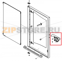 Door handle P3 Hygienic antibacterial w.fixing accessories CONVOTHERM OES 10.10  