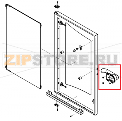 Door handle P3 Hygienic antibacterial w.fixing accessories CONVOTHERM OES 10.10   Door handle P3 Hygienic antibacterial w.fixing accessories CONVOTHERM OES 10.10Запчасть на сборочном чертеже под номером: B003Название запчасти на английском&nbsp;языке:&nbsp;Door handle P3 Hygienic antibacterial w.fixing accessories CONVOTHERM OES 10.10