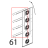 Divisorio carter aria inox Unox XBC 905