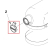 Cap, Attachment Hub, Hinged KitchenAid 5KSM7580XEFP