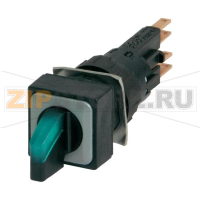 Переключатель поворотный зеленый, 1x45°: 1 шт Eaton Q18LWK1R-GN
